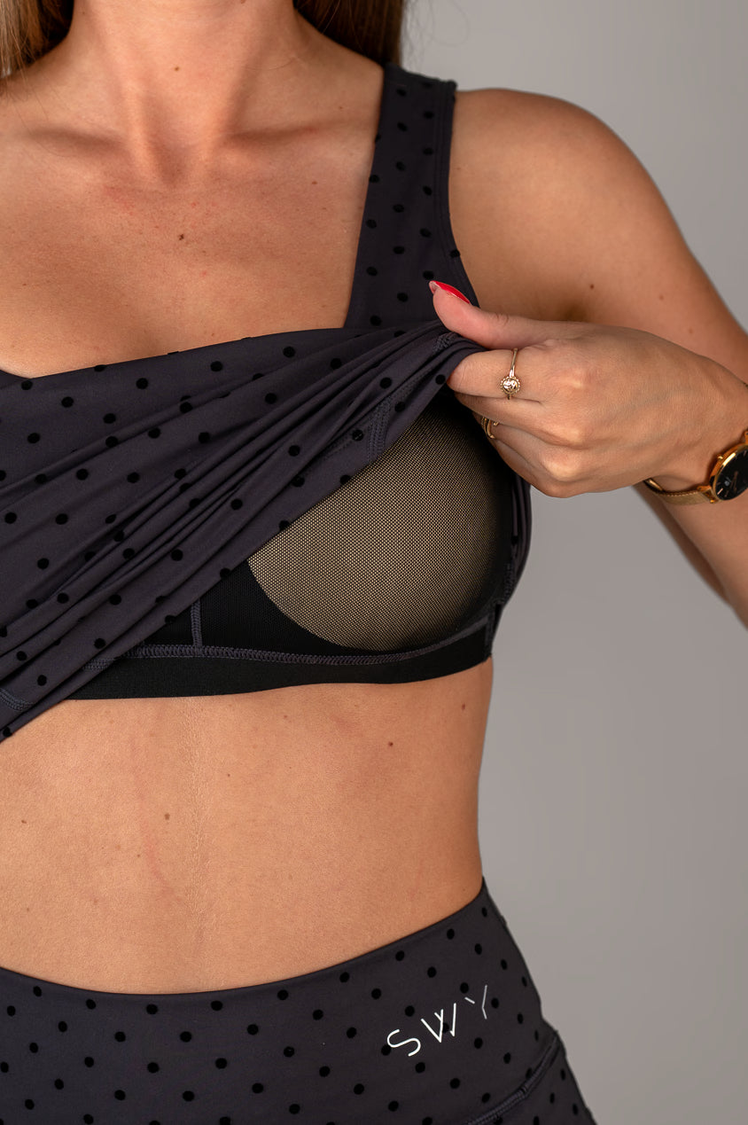 Flock Dot Long Top