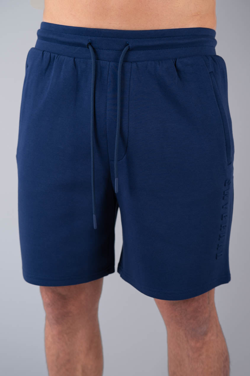 Men core shorts navy, front view