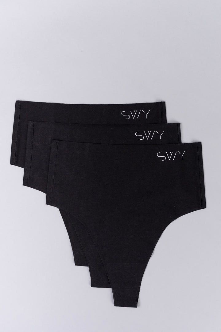 Vysoké bezšvové nohavičky x3