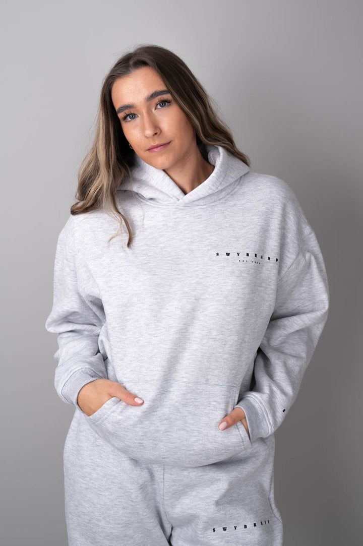 Ease hoodie grey-front