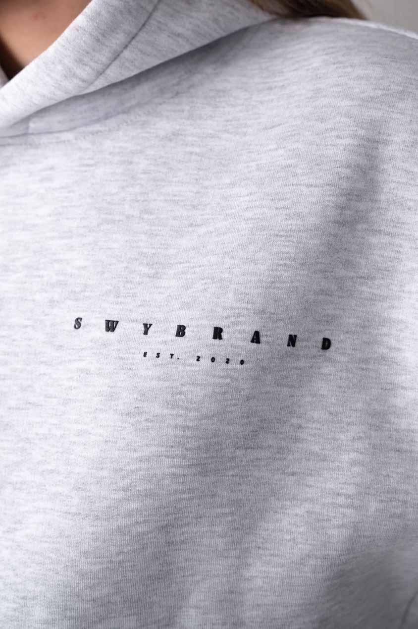 Ease hoodie grey-detail