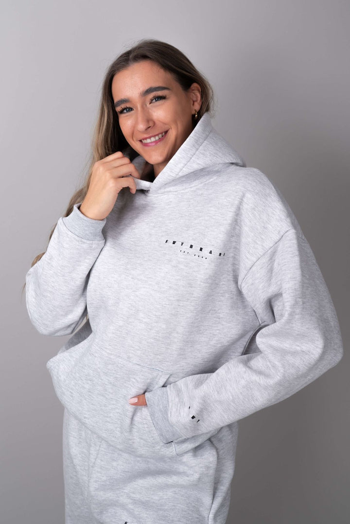 Ease hoodie grey-front view