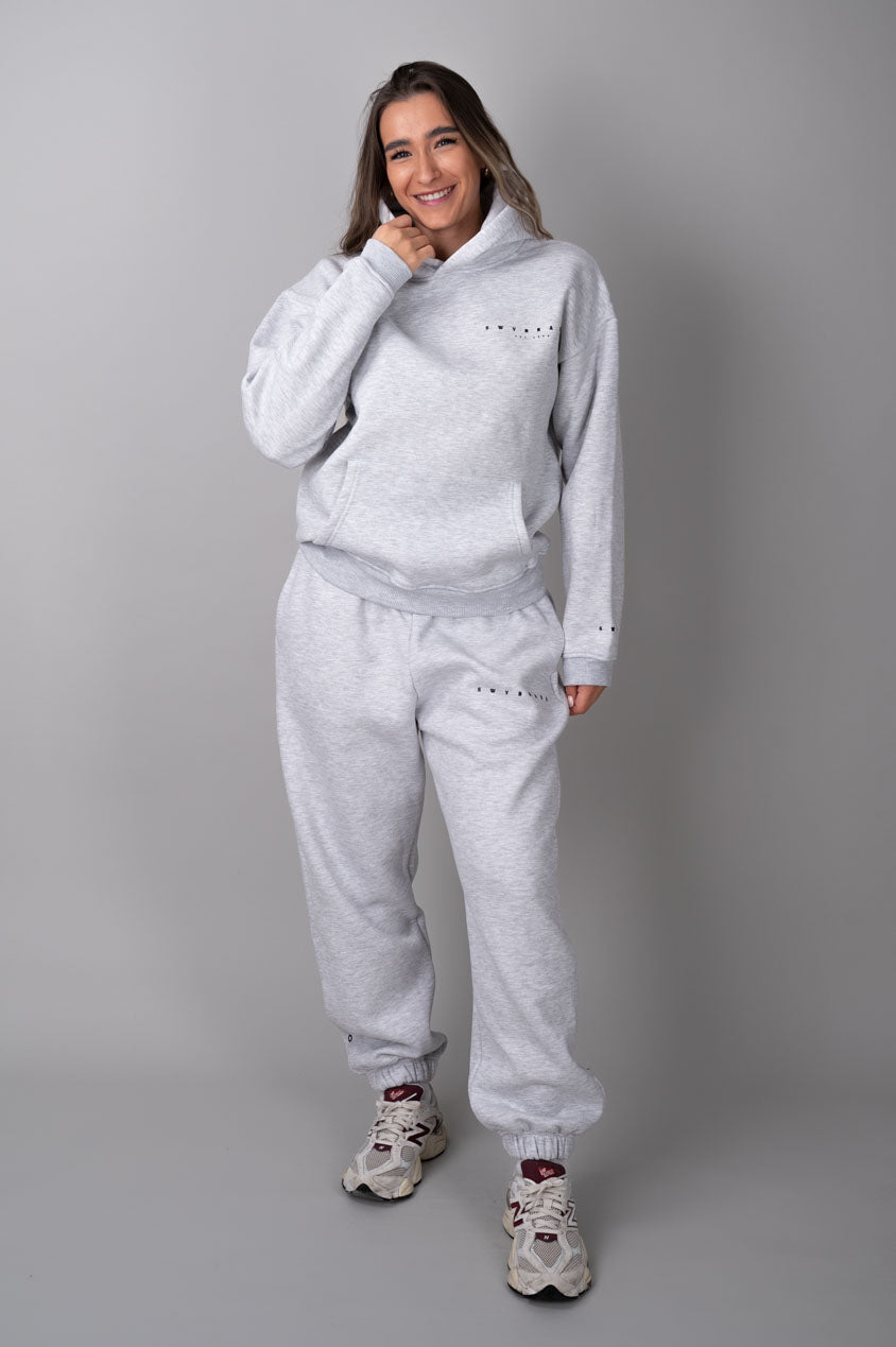 Ease hoodie grey with joggers-front view