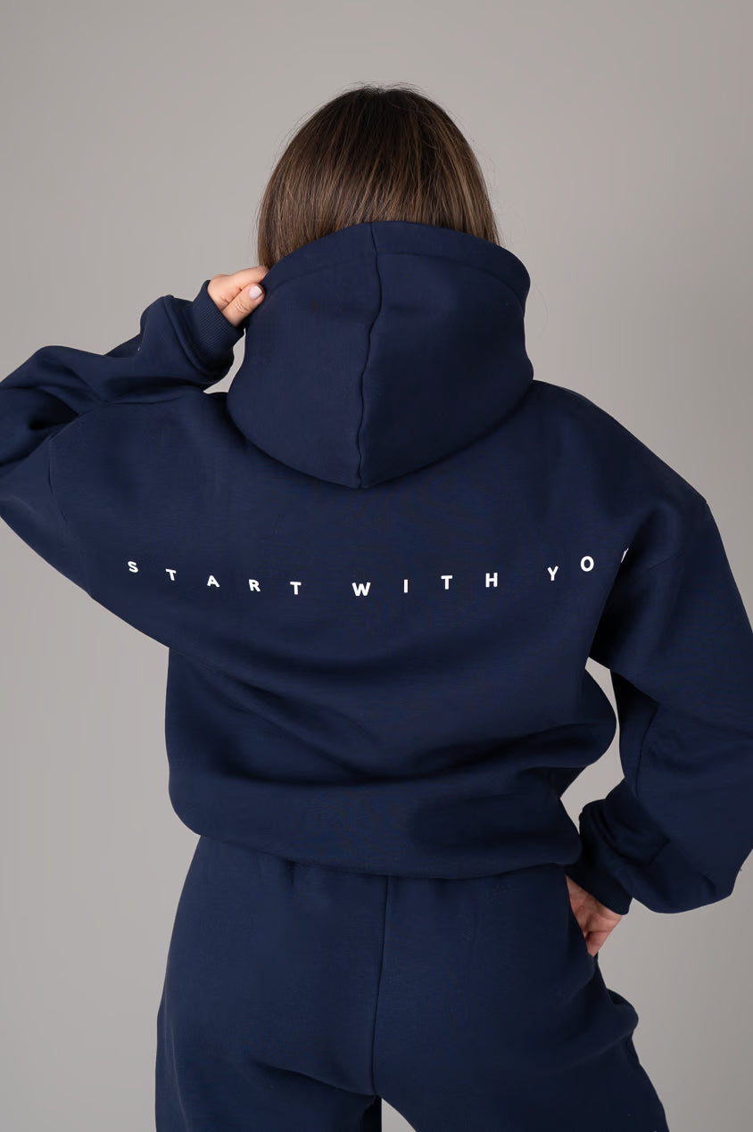Ease hoodie night sky back view