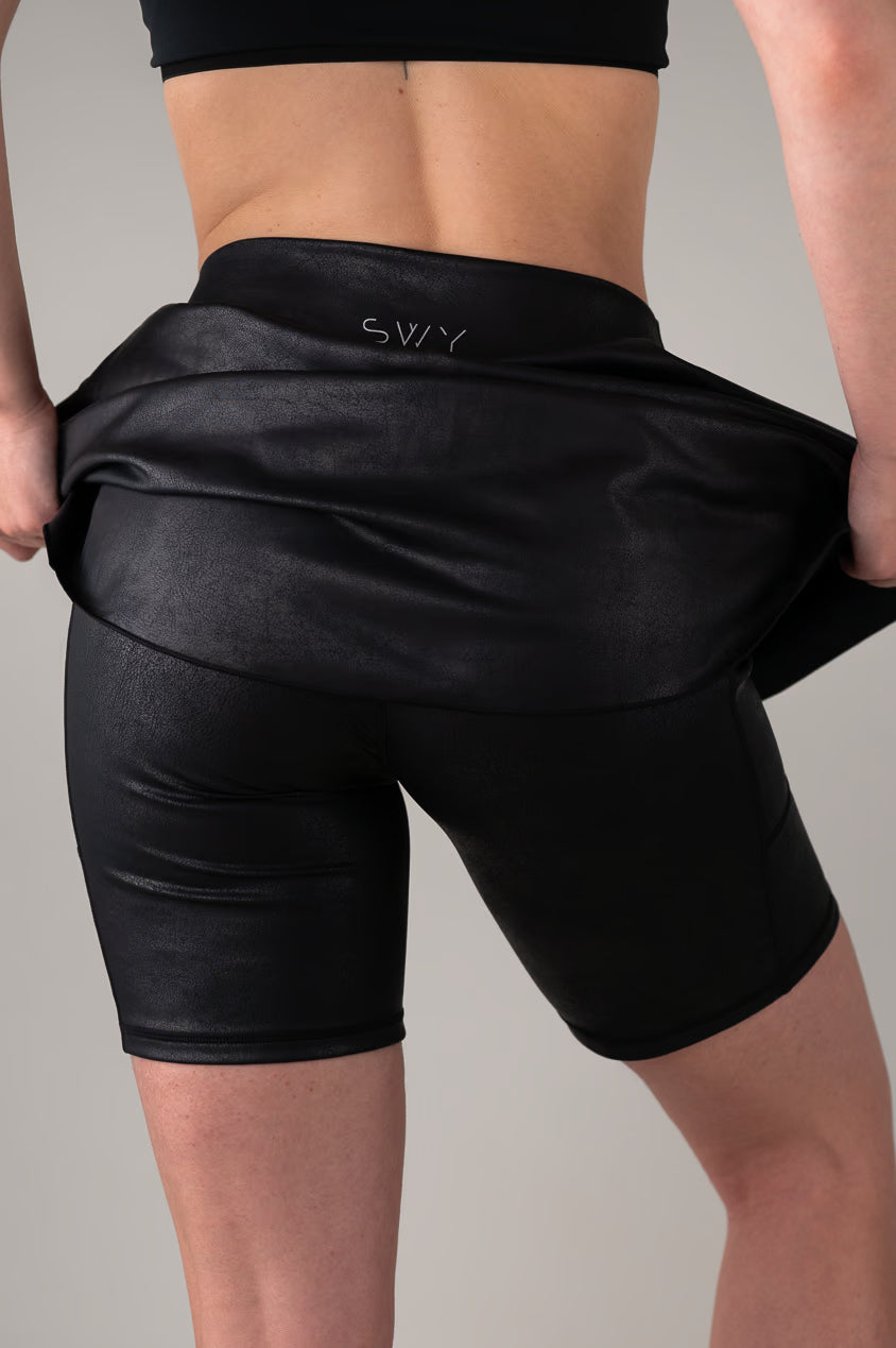 Leather Longer Skirt