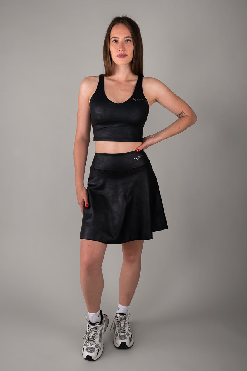 Leather Longer Skirt