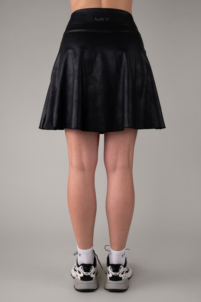 Leather Longer Skirt
