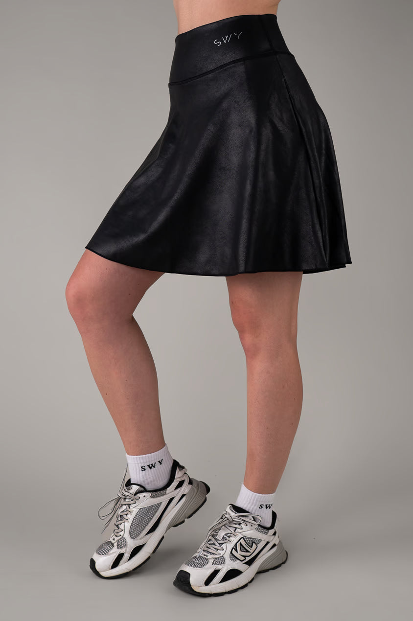 Leather Longer Skirt