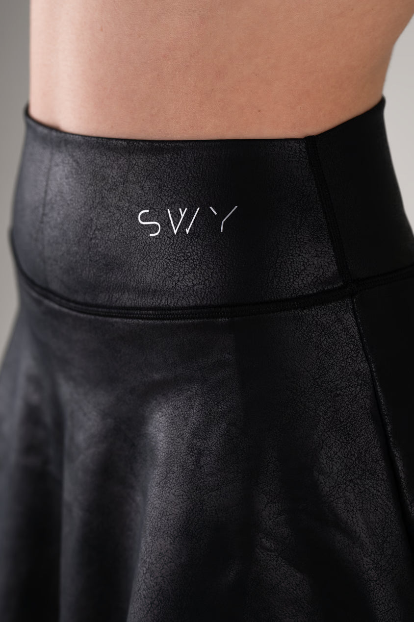 Leather Longer Skirt