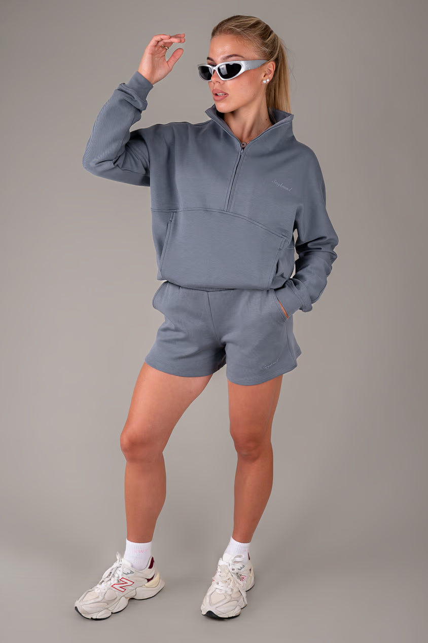 Effort 2.0 mikina na polovičný zips, Chalk Blue