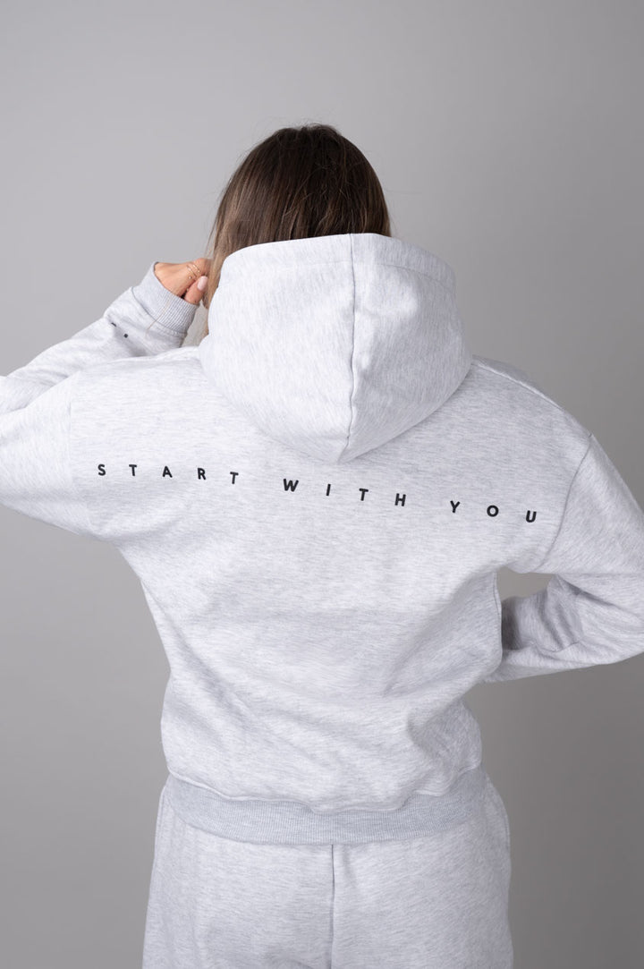 Ease ziphoodie grey-back view