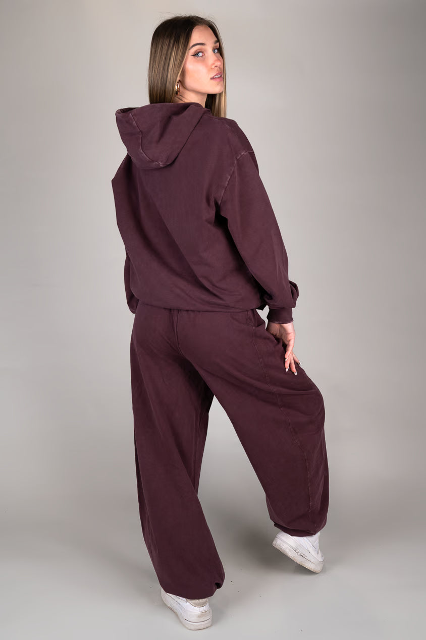 Washed Velvet Balloon pants back view
