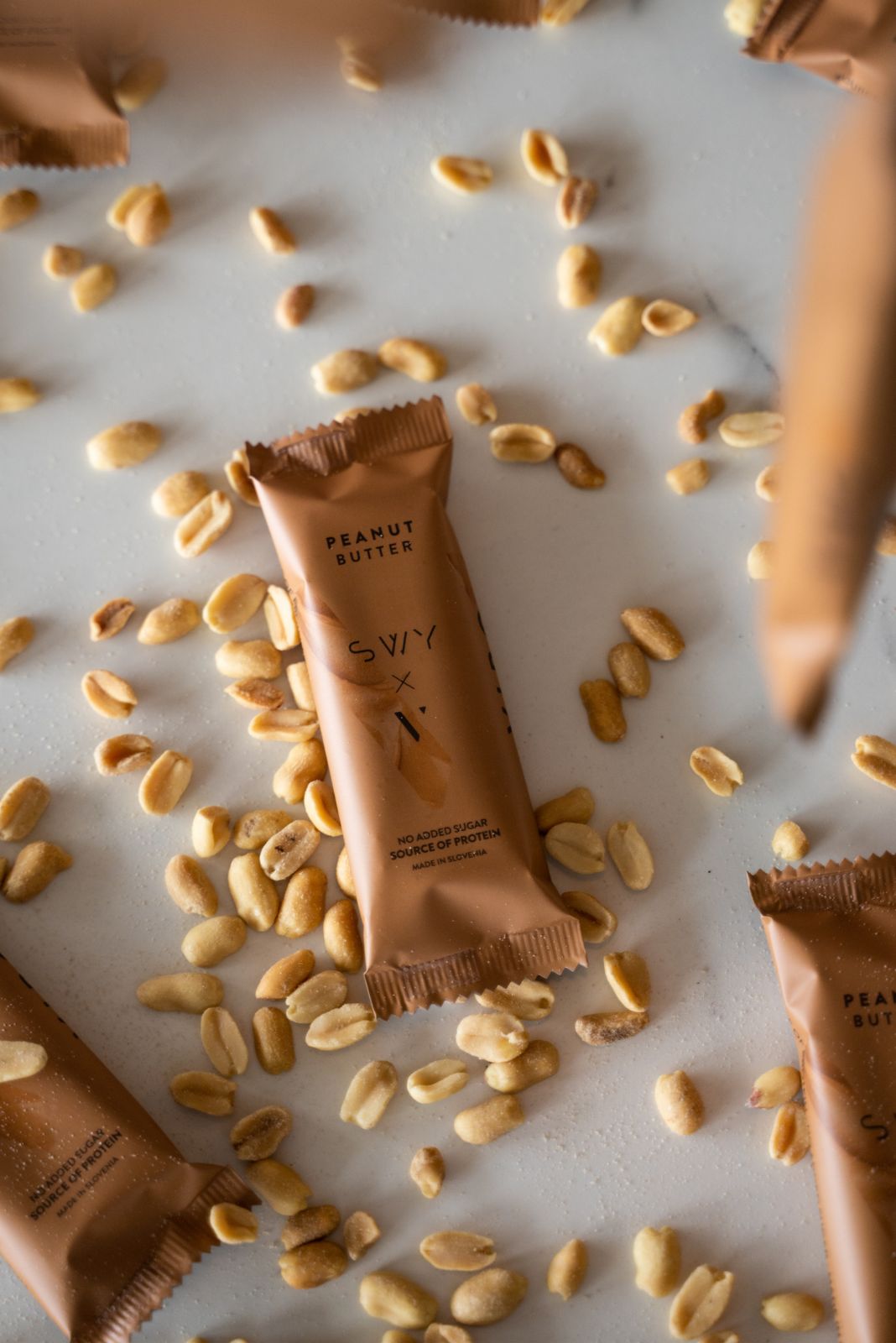 Peanut Butter Protein Bar with sweeteners